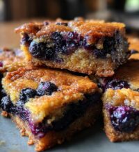 blueberry blondies
