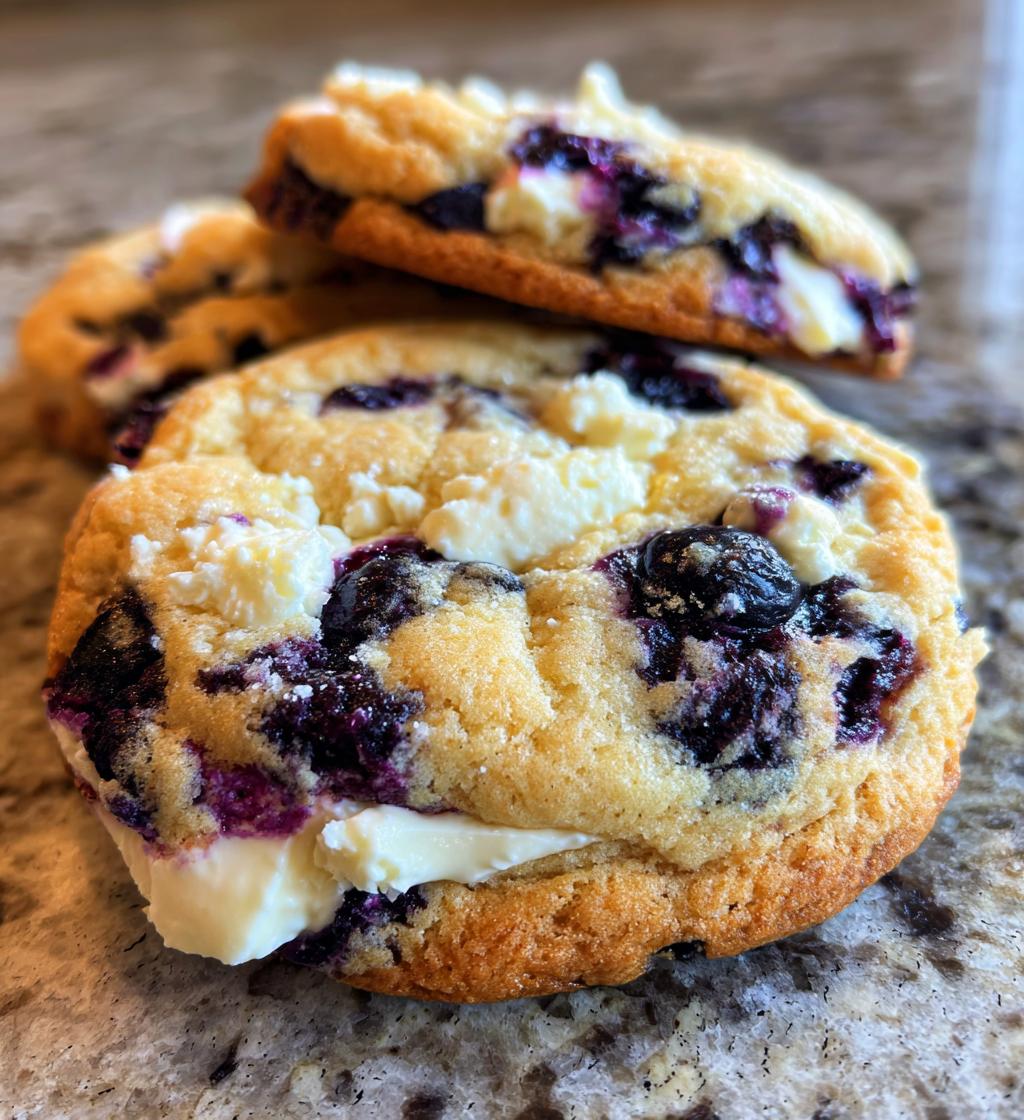 blueberry cheesecake cookies - detail 1
