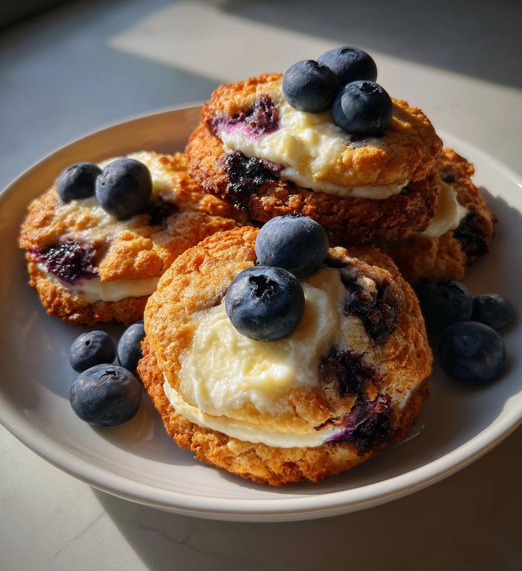 blueberry cheesecake cookies - detail 1