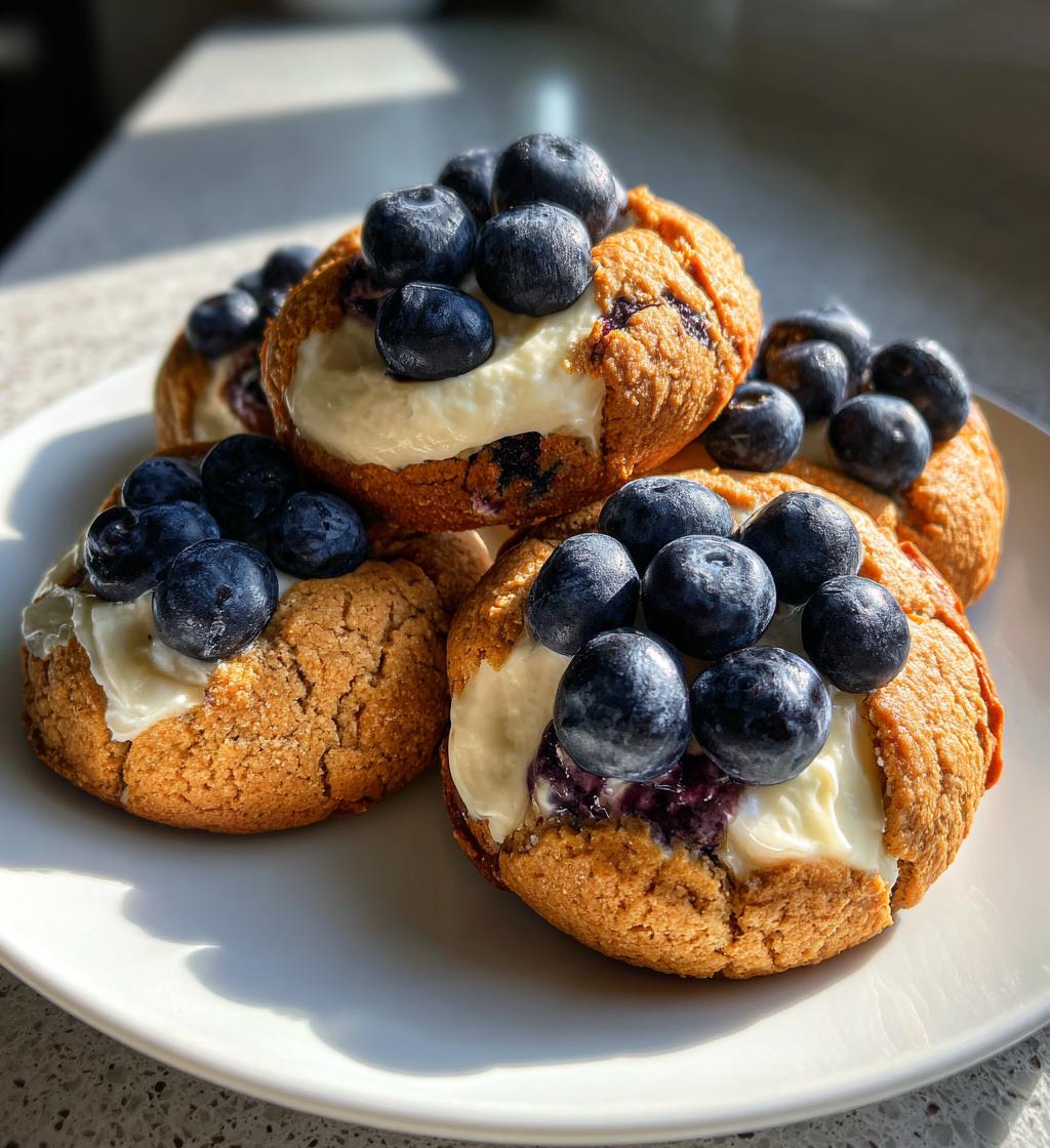 blueberry cheesecake cookies