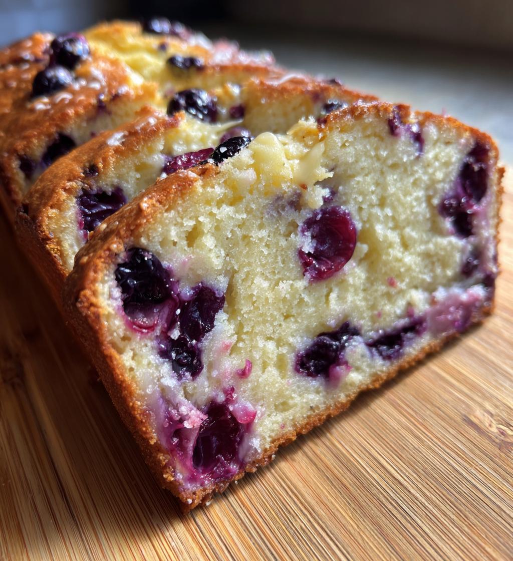 blueberry cream cheese bread - detail 1