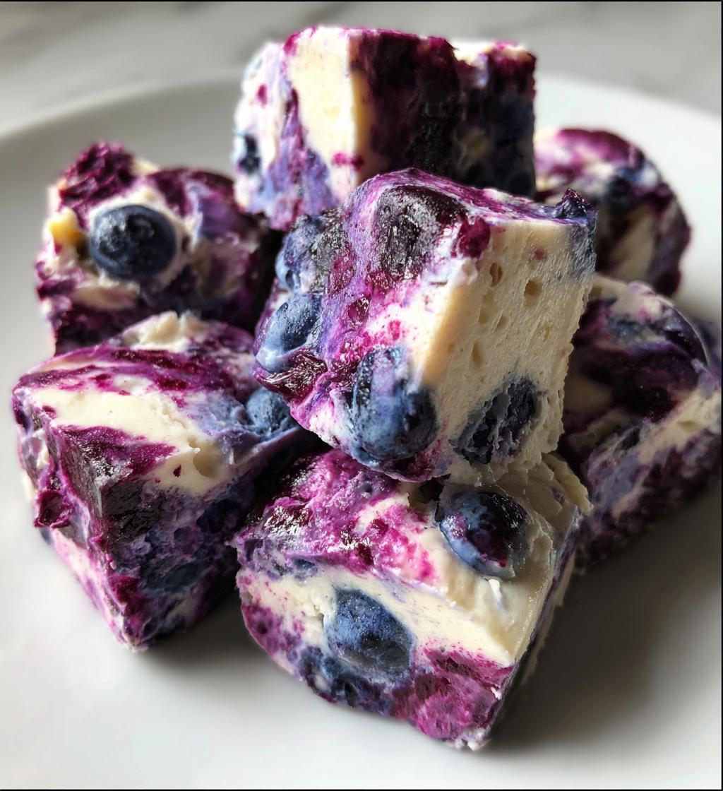 blueberry swirl yogurt bites