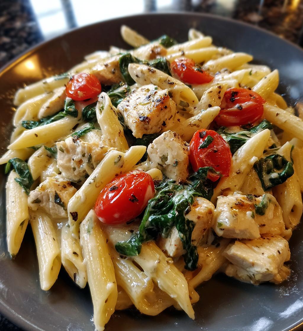 boursin chicken pasta - detail 1