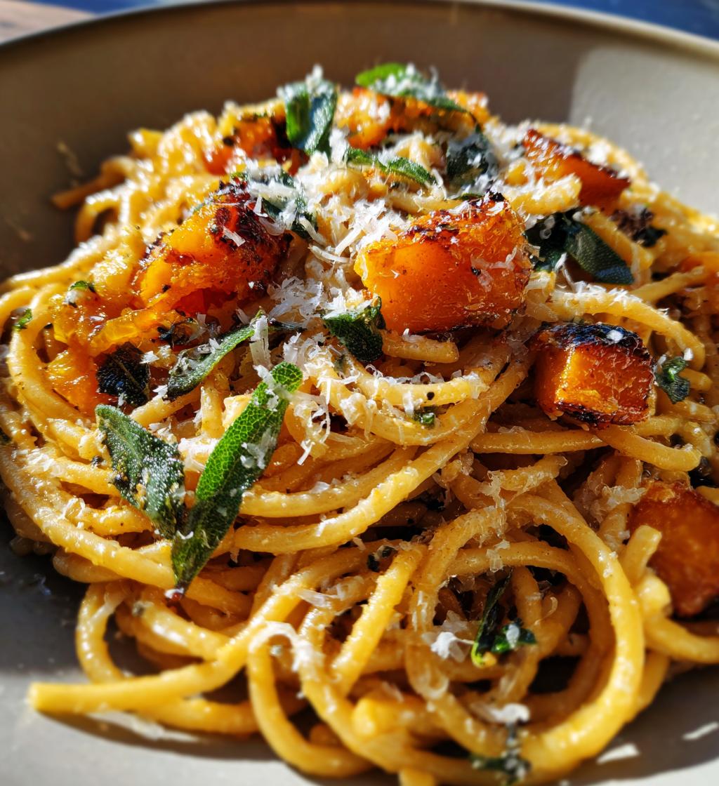 brown butter sage butternut squash pasta - detail 1