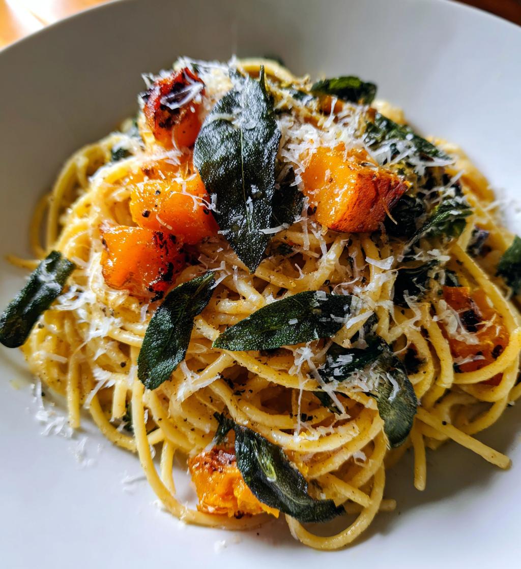 brown butter sage butternut squash pasta