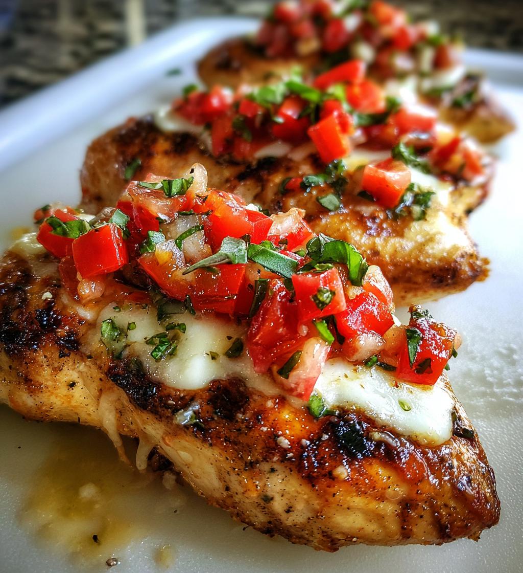 bruschetta chicken - detail 1