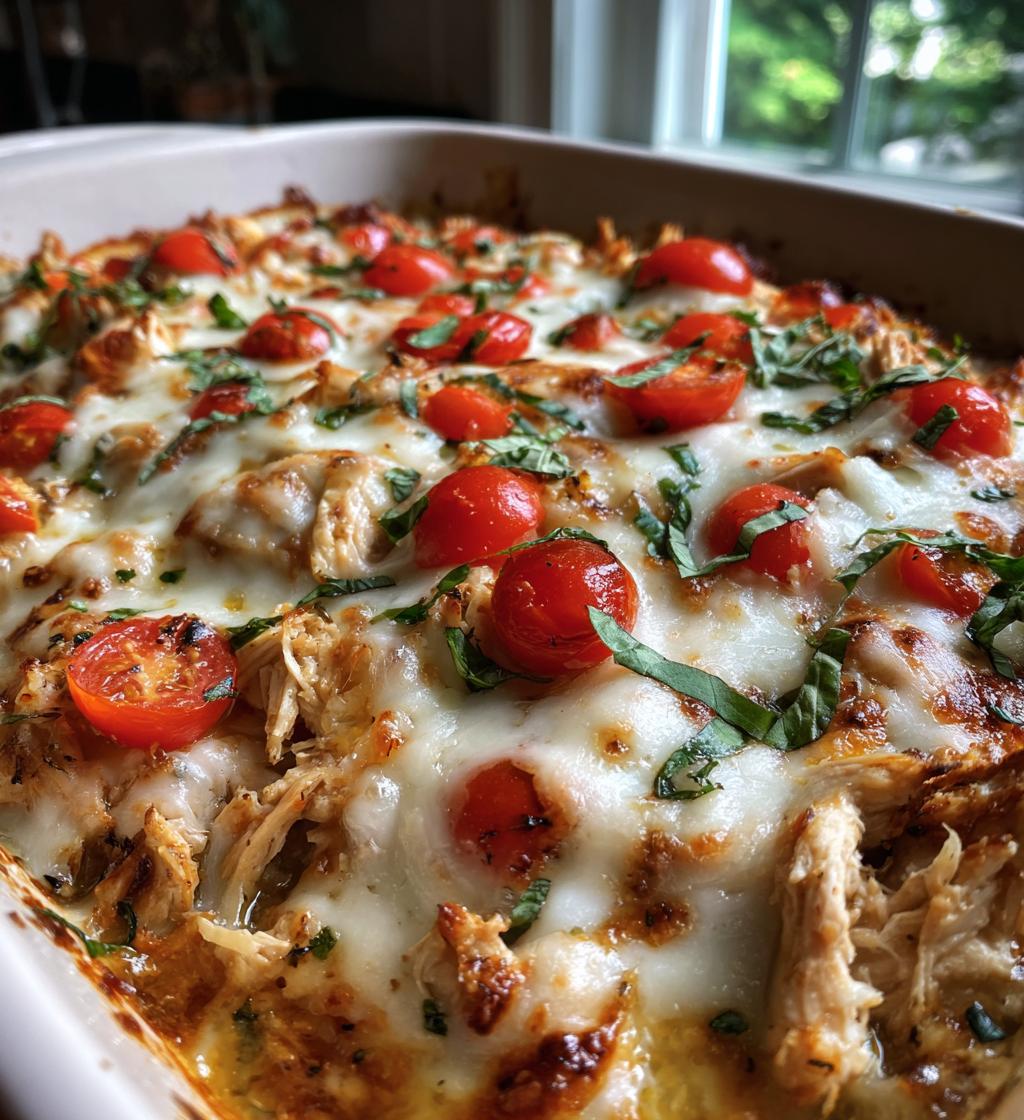 bruschetta chicken casserole - detail 1
