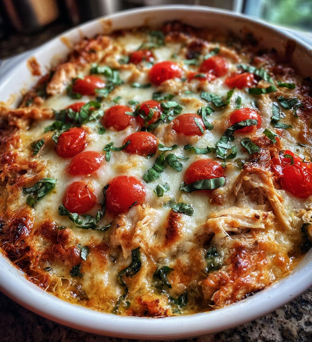 bruschetta chicken casserole