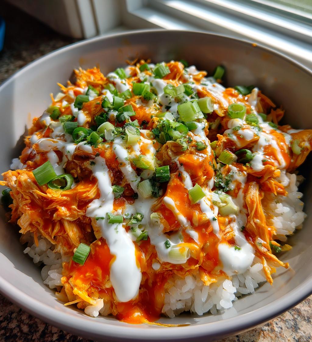 buffalo chicken bowl - detail 1