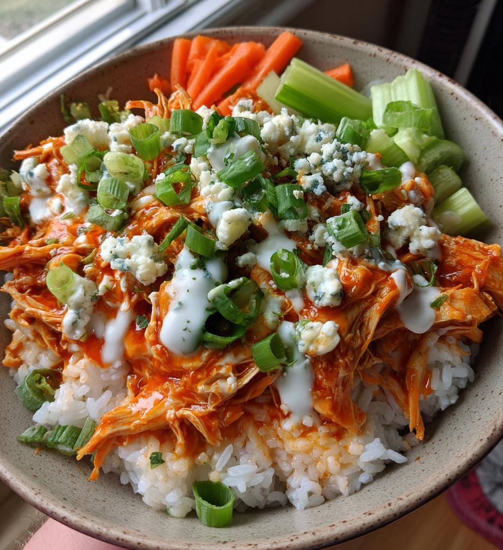 buffalo chicken bowls - detail 1