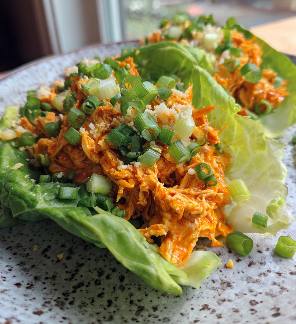 buffalo chicken lettuce wraps