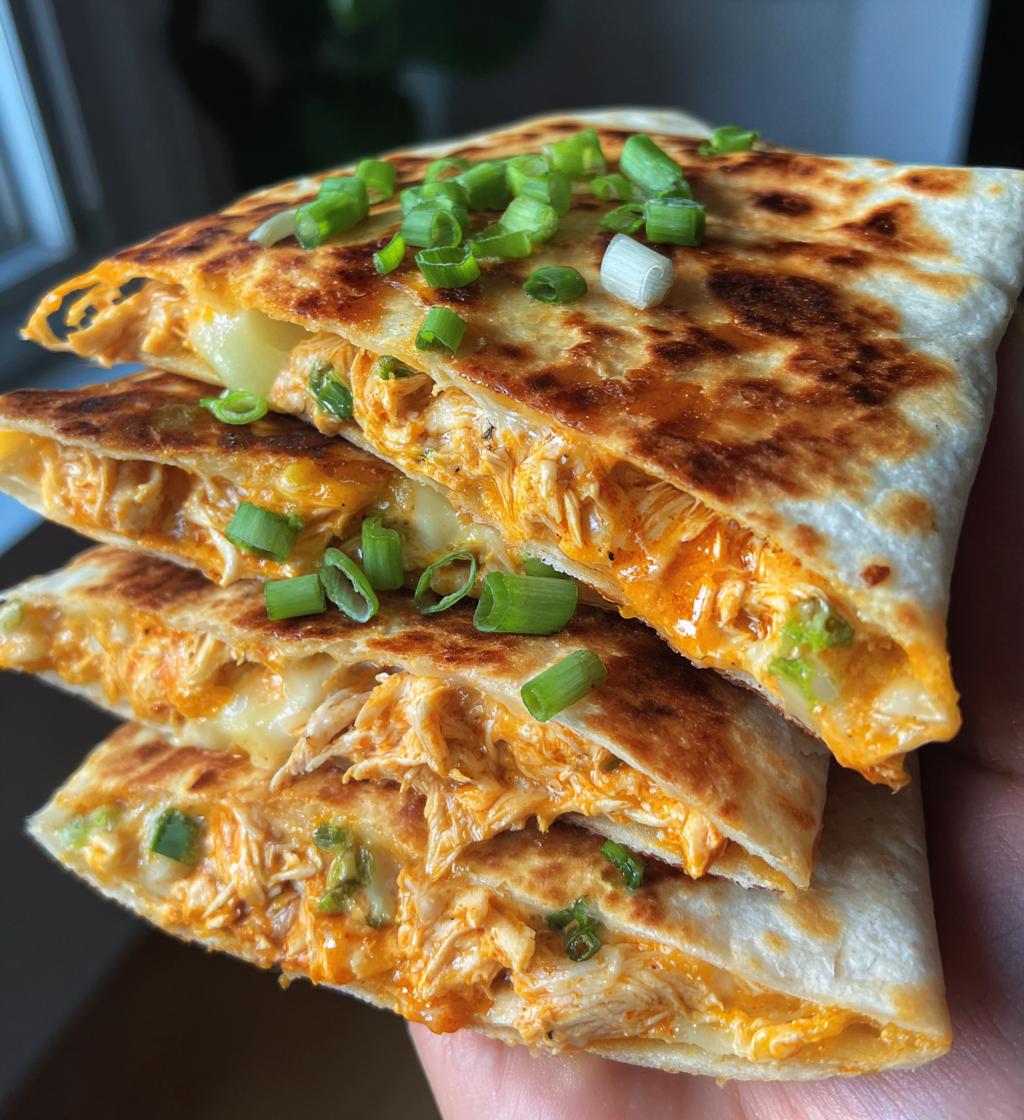 buffalo chicken quesadillas