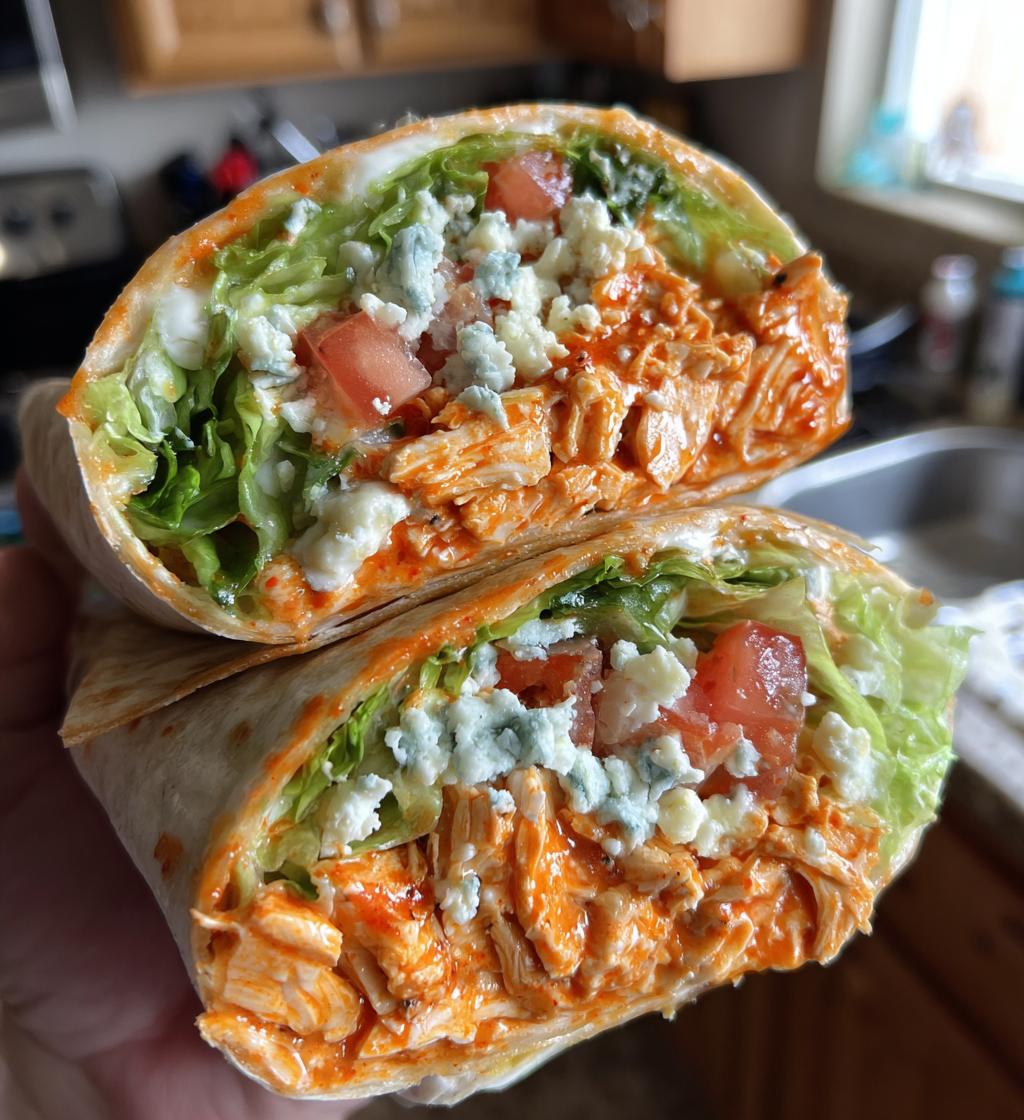 buffalo chicken salad wrap