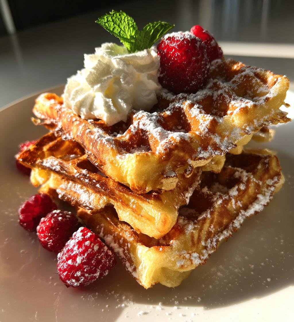 buttery belgian liege waffles - detail 1