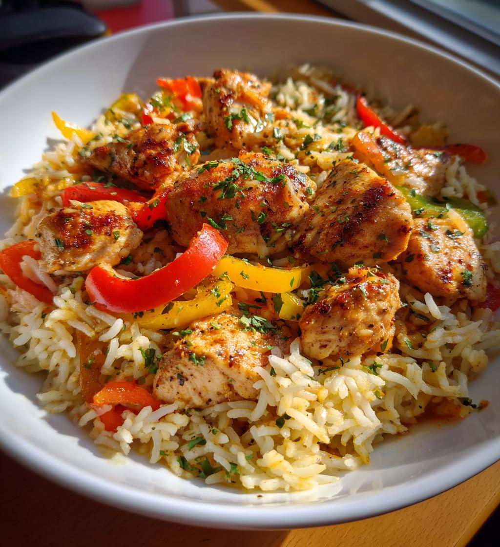 cajun chicken and rice - detail 1