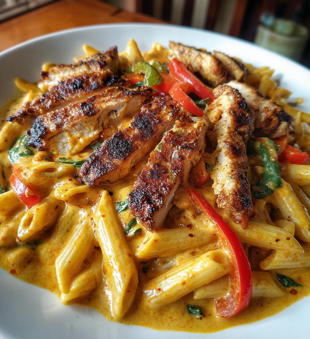 cajun chicken pasta - detail 1