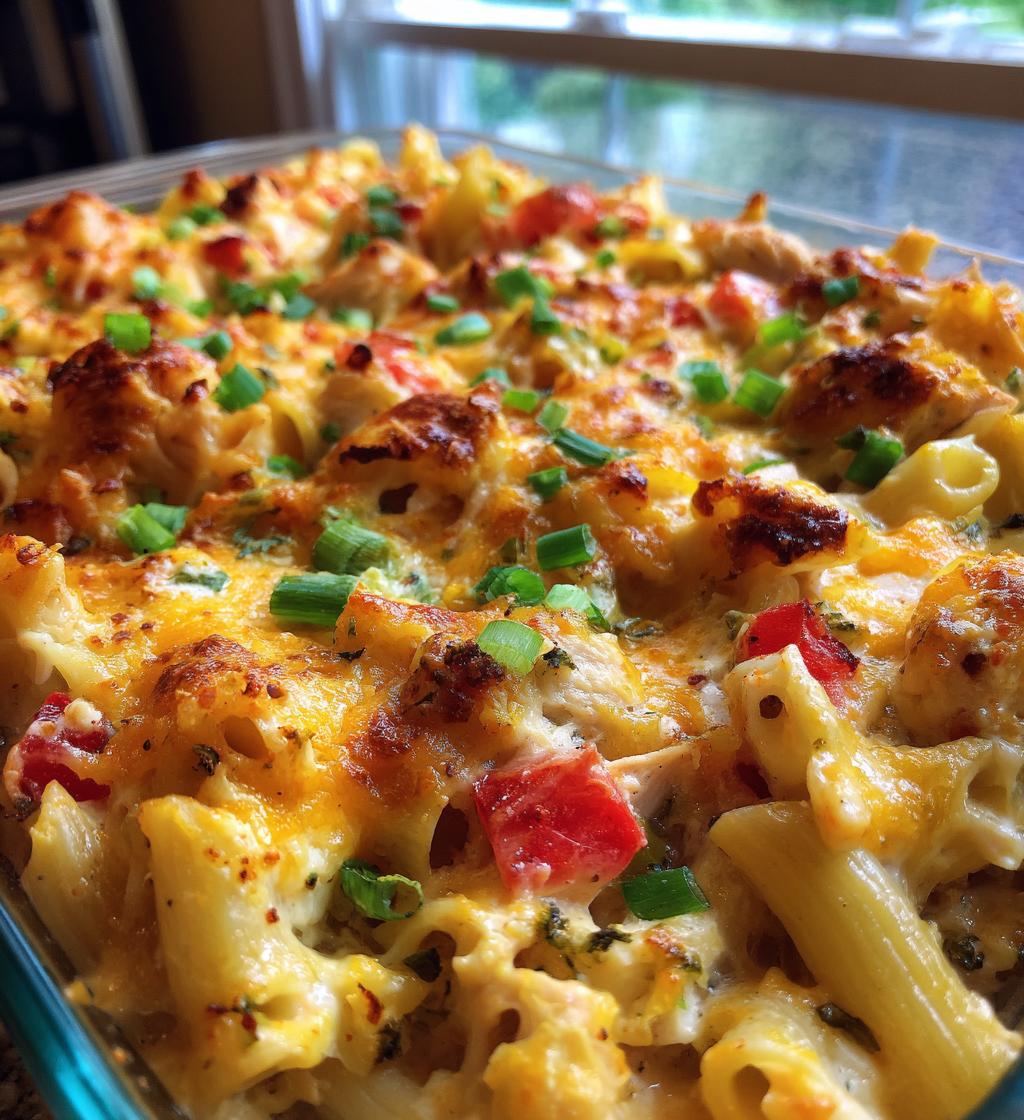 cajun cream cheese chicken pasta bake - detail 1