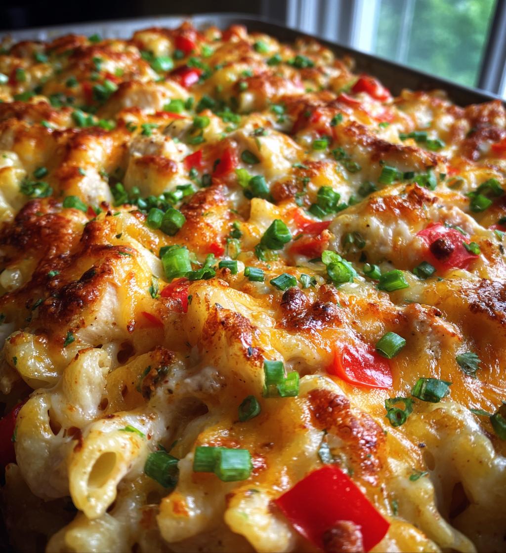 cajun cream cheese chicken pasta bake