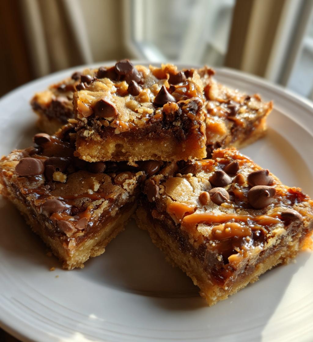 cake mix toffee bars - detail 1