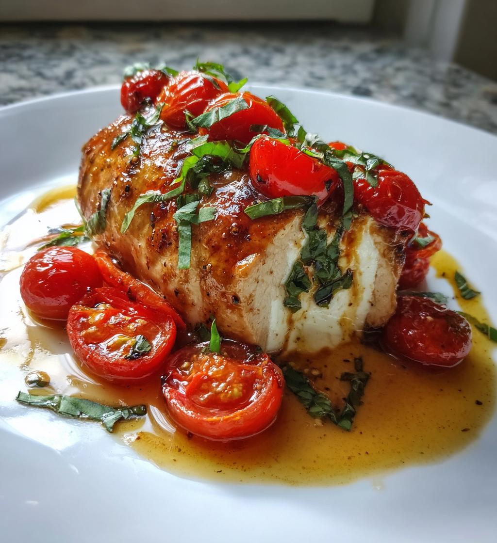 caprese stuffed chicken breast - detail 1