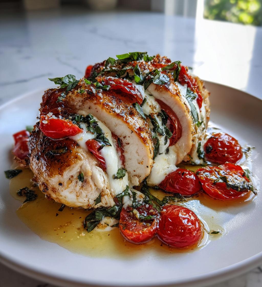 caprese stuffed chicken breast