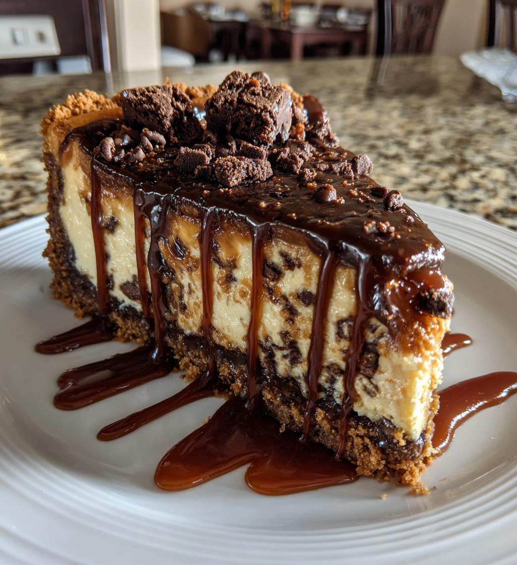 caramel chocolate coffee cheesecake