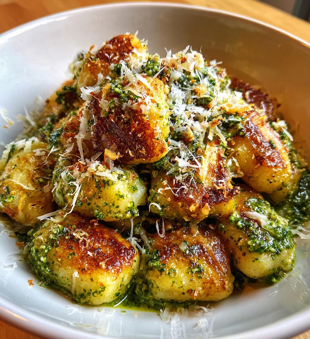cauliflower gnocchi with pesto