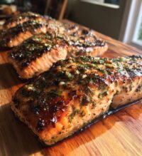 cedar plank salmon