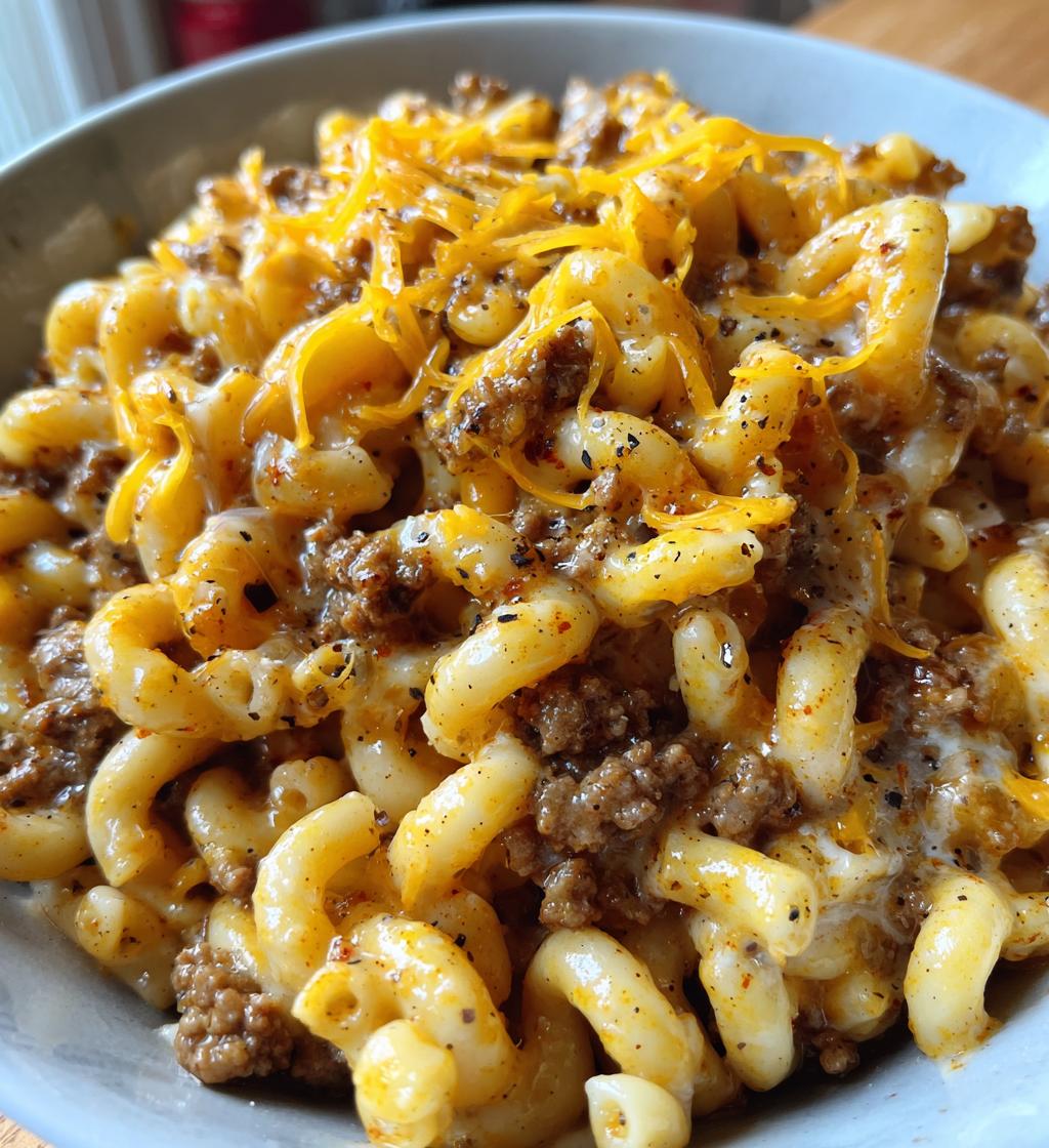 cheeseburger macaroni skillet