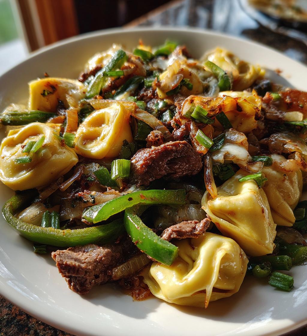 cheesesteak tortellini bliss