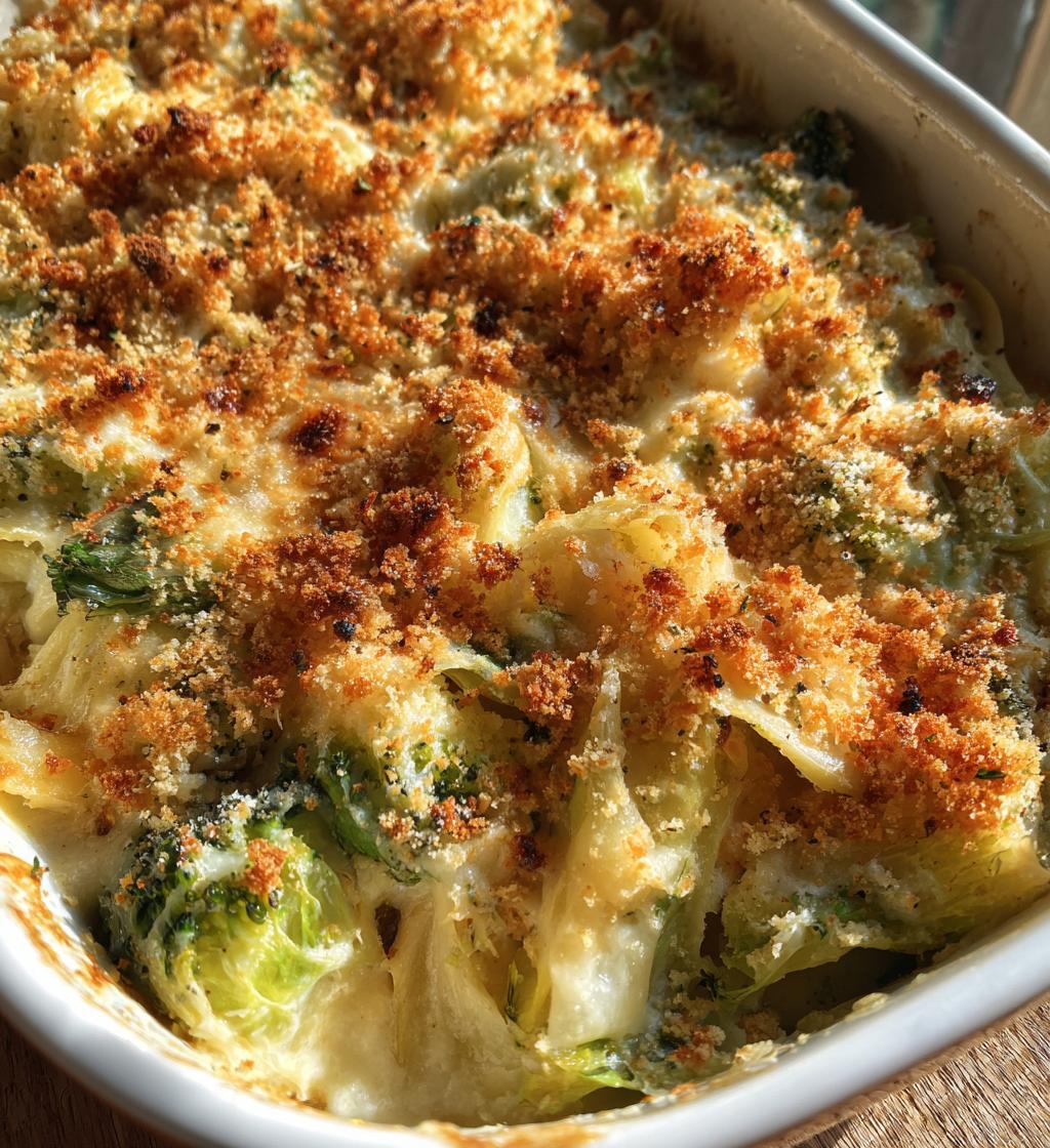 cheesy cabbage casserole