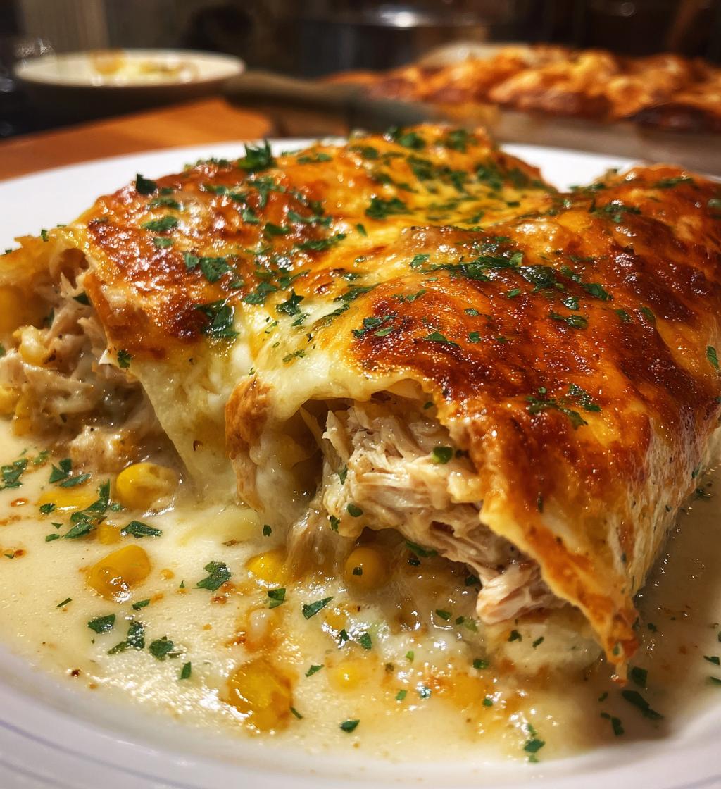 cheesy chicken enchiladas creamy sauce