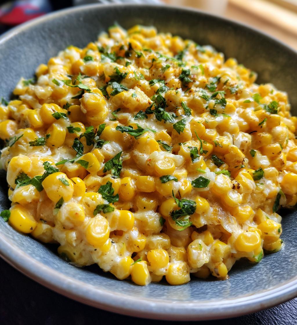 cheesy garlic butter corn