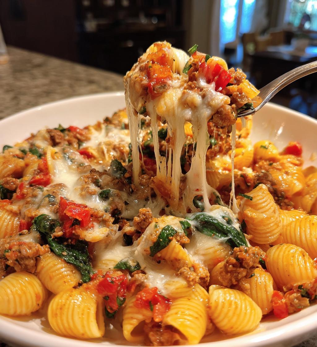 cheesy ground turkey pasta a comforting flavor packed meal