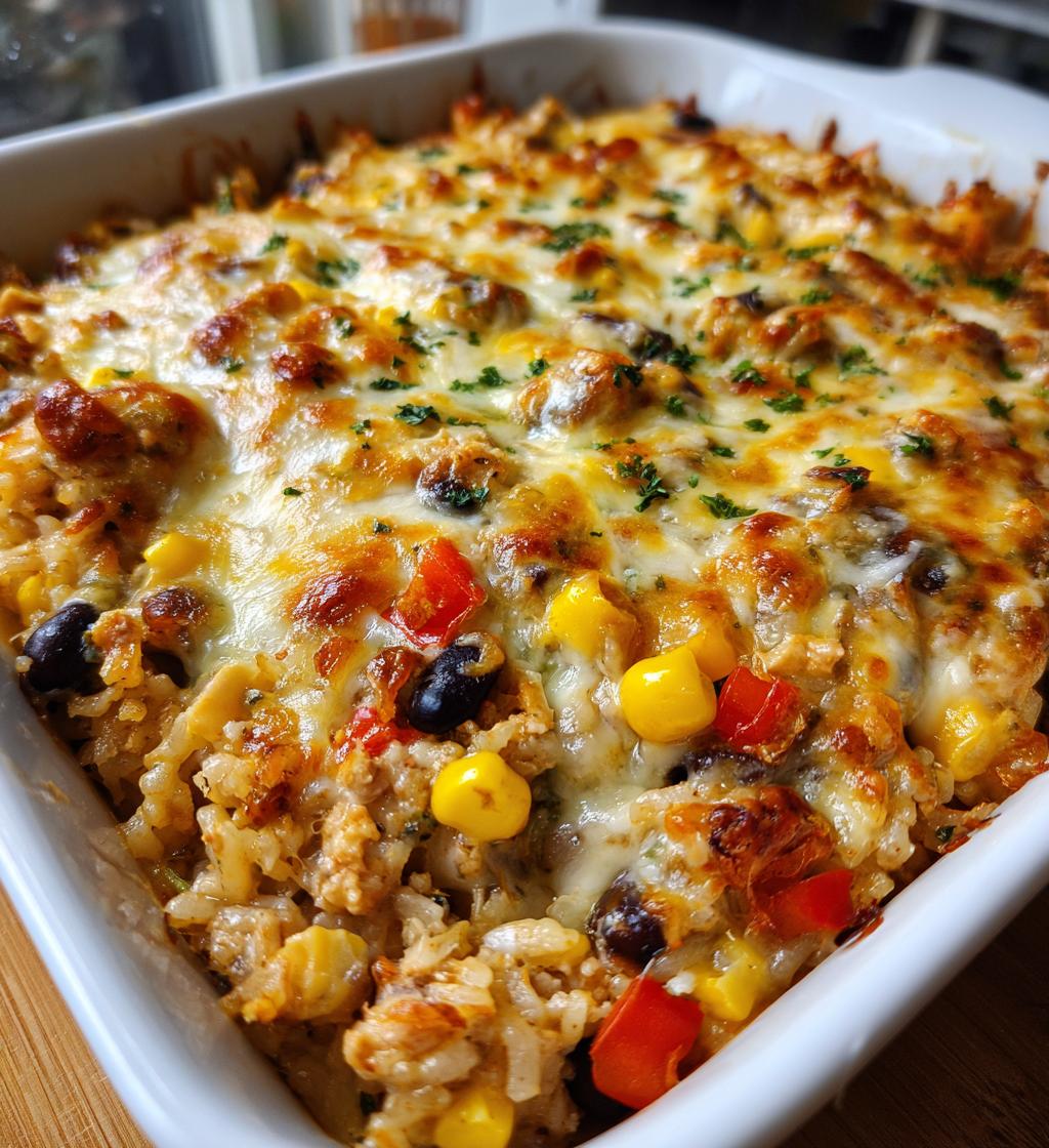 cheesy mexican rice casserole