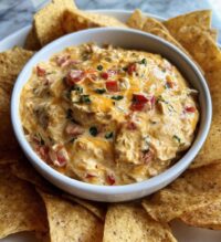 cheesy rotel ranch queso