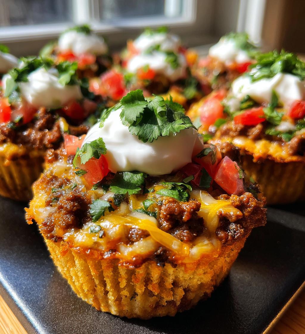 cheesy taco cupcakes recipe - detail 1