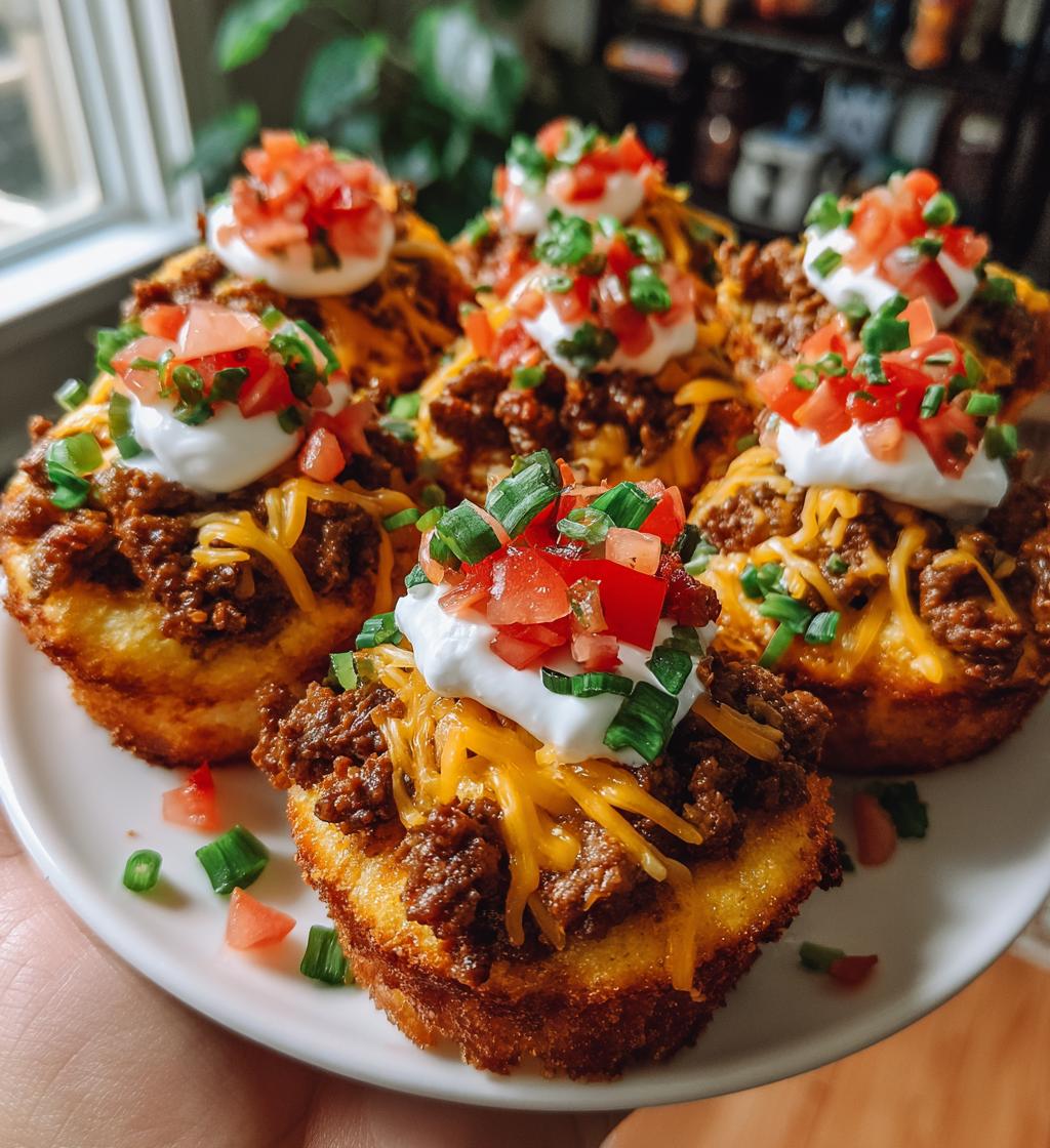 cheesy taco cupcakes recipe - detail 1