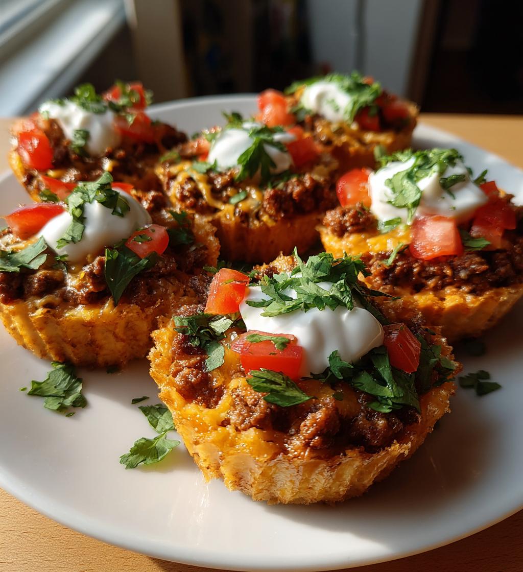 cheesy taco cupcakes recipe