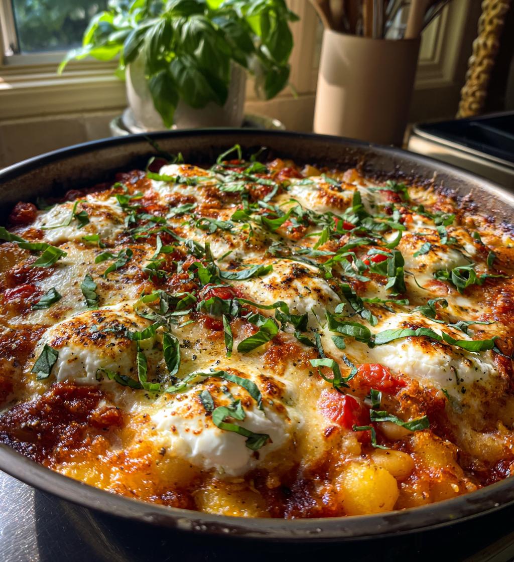cheesy tomato white bean bake - detail 1