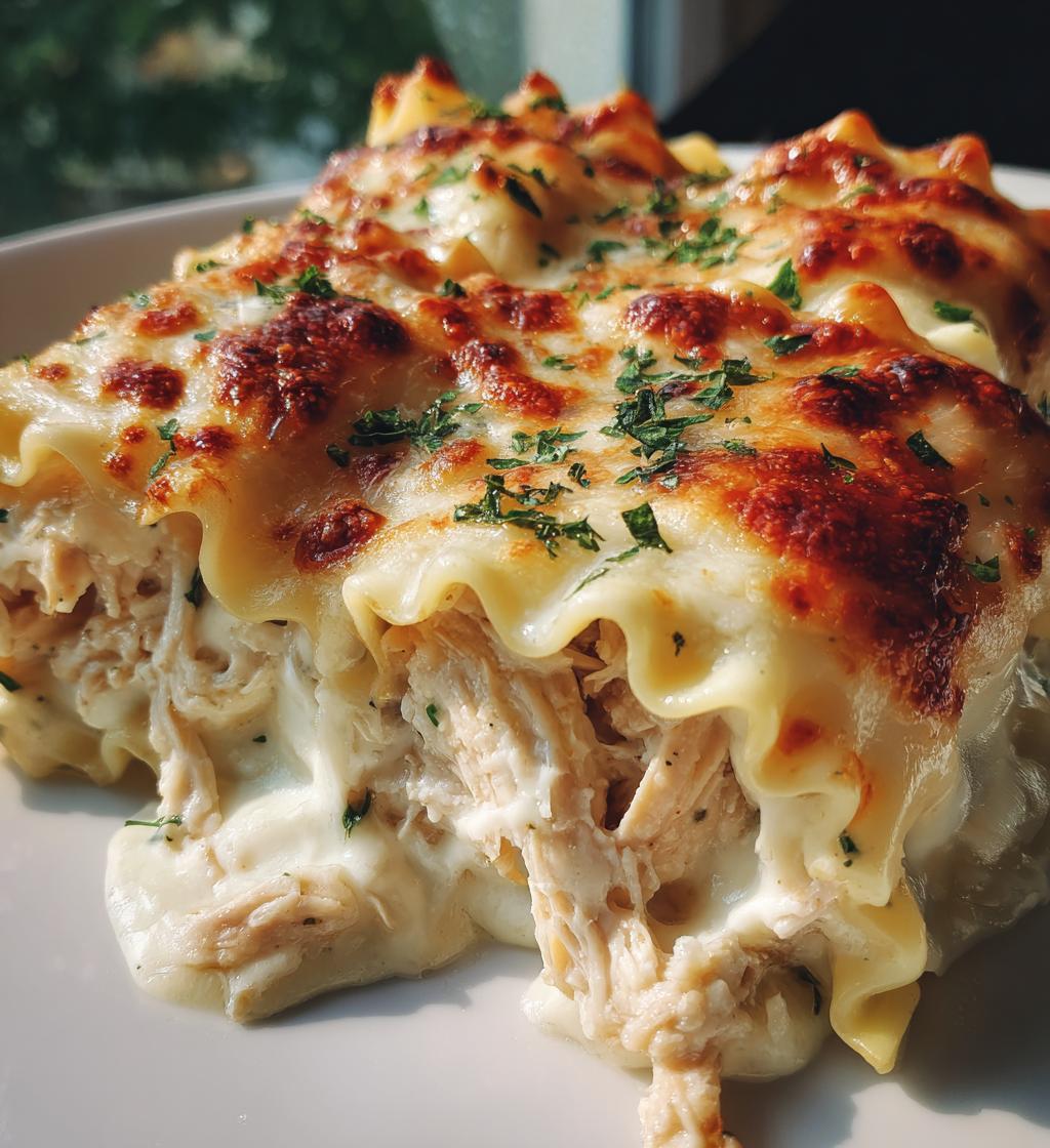 chicken alfredo lasagna rolls - detail 1