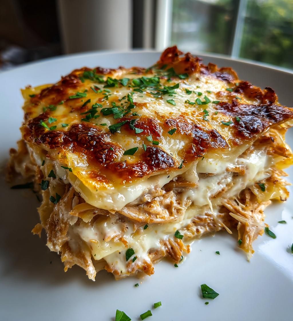 chicken alfredo lasagna