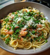 chicken and shrimp carbonara