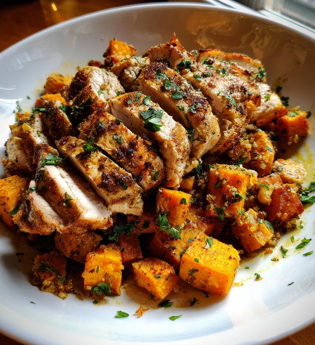 chicken and sweet potato bowls for two
