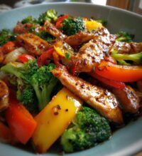 chicken and veggie stir fry