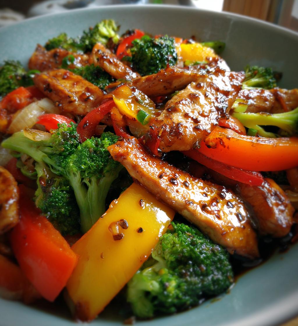 chicken and veggie stir fry