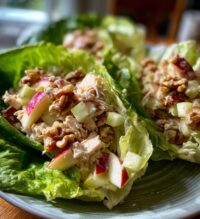 chicken apple salad wraps