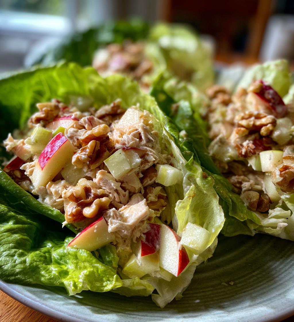 chicken apple salad wraps