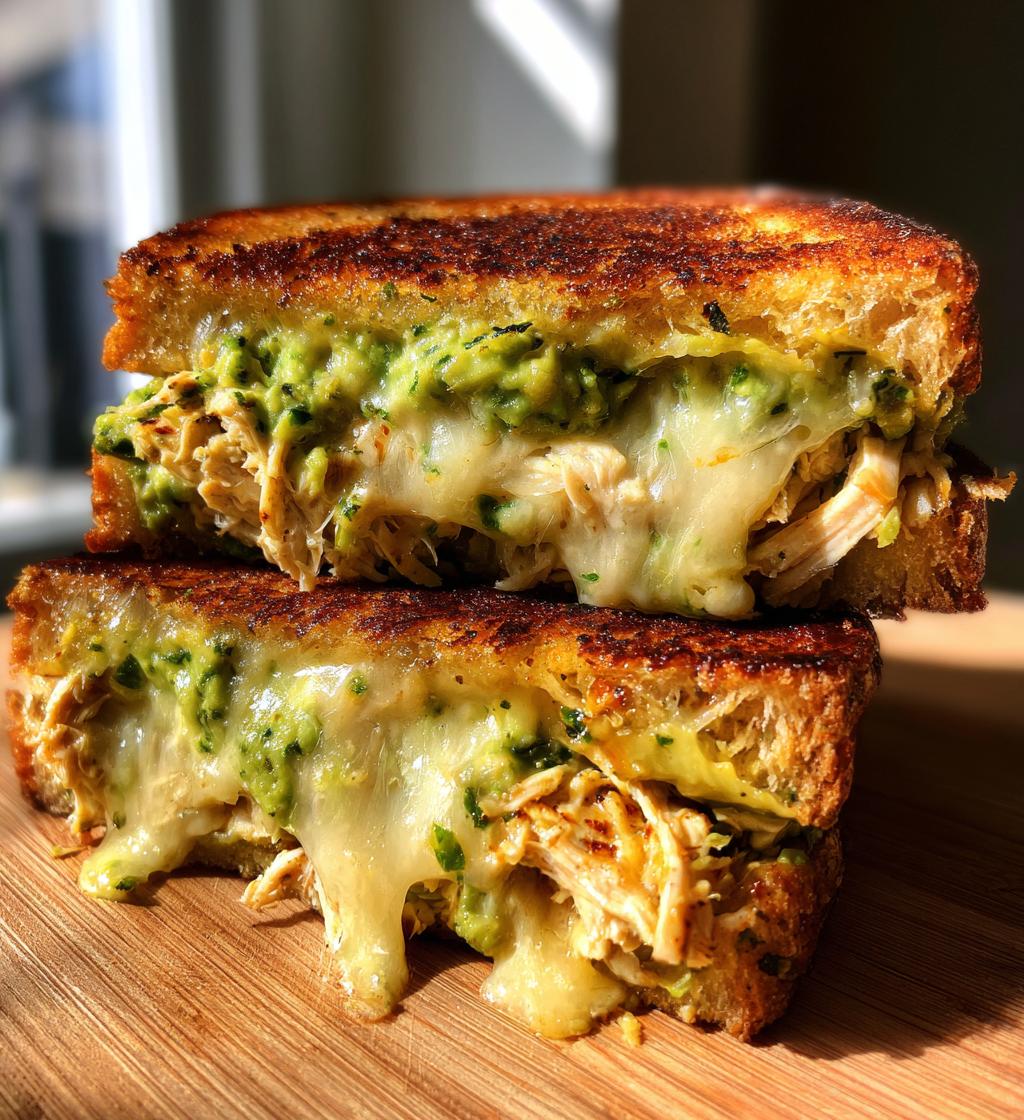 chicken avocado melt sandwich - detail 1