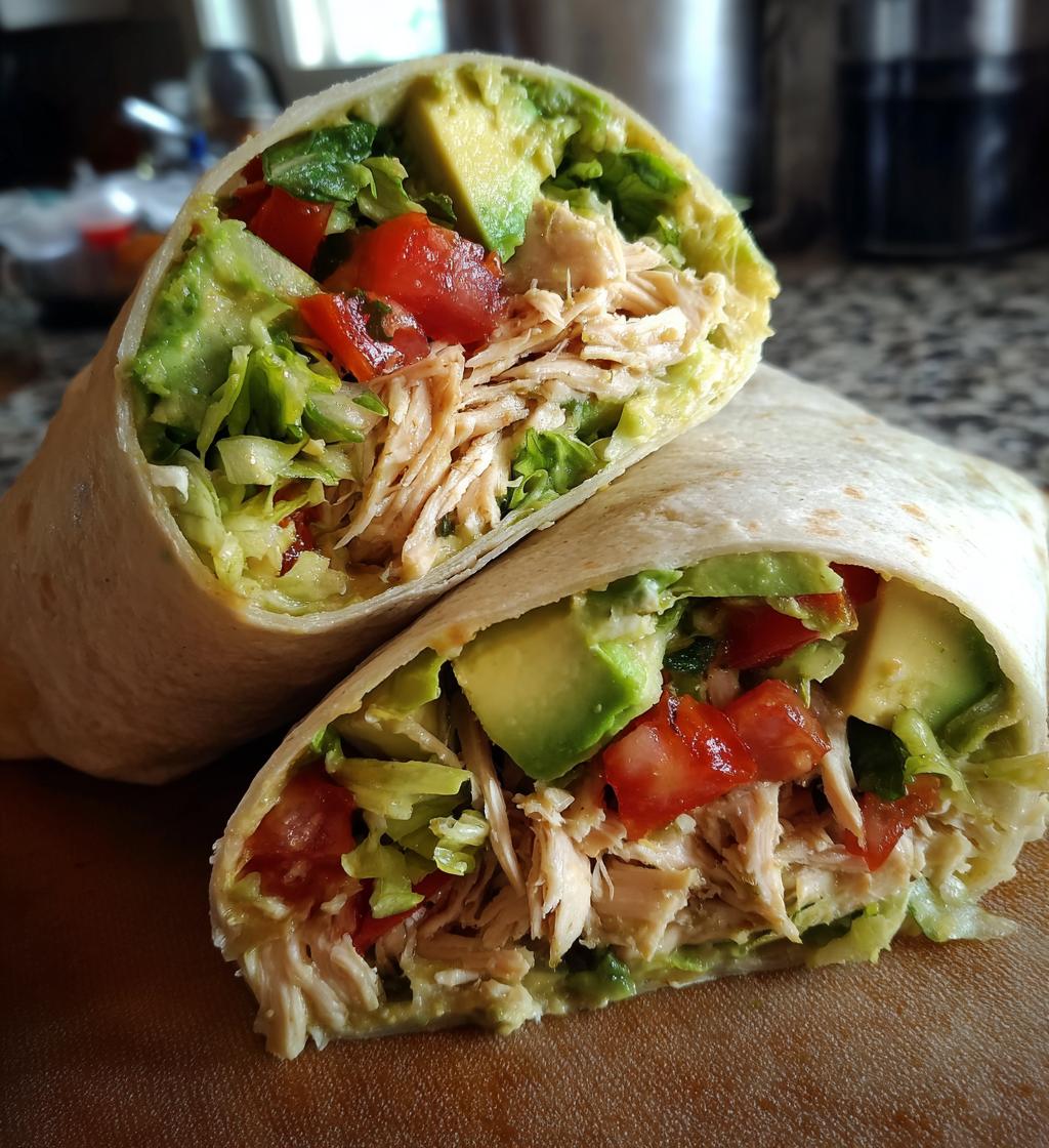 chicken avocado wrap